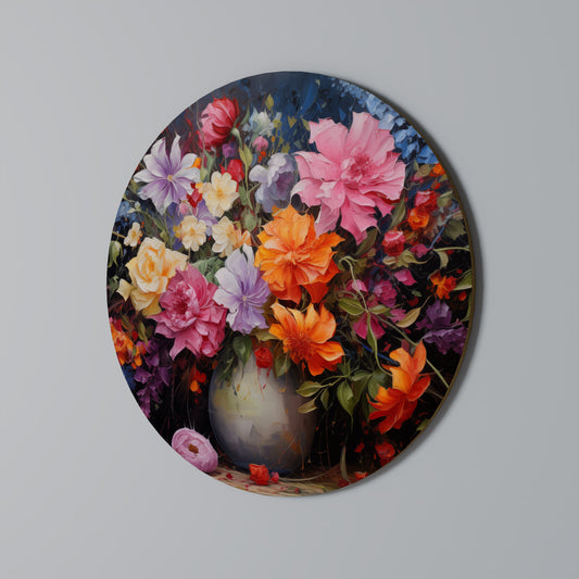 EUPHORIC BOUQUET - Decorazione murale rotonda