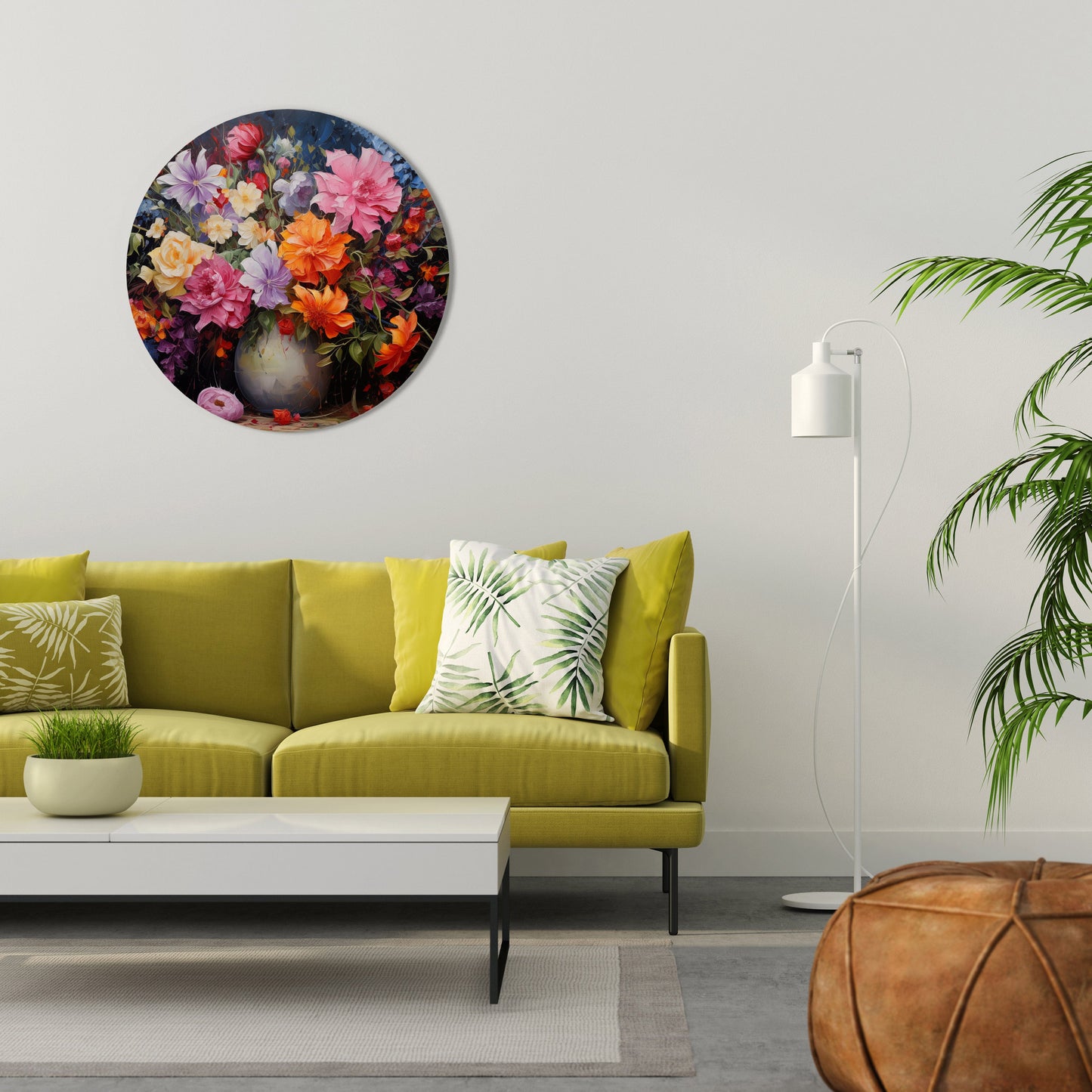 EUPHORIC BOUQUET - Decorazione murale rotonda