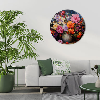EUPHORIC BOUQUET - Decorazione murale rotonda
