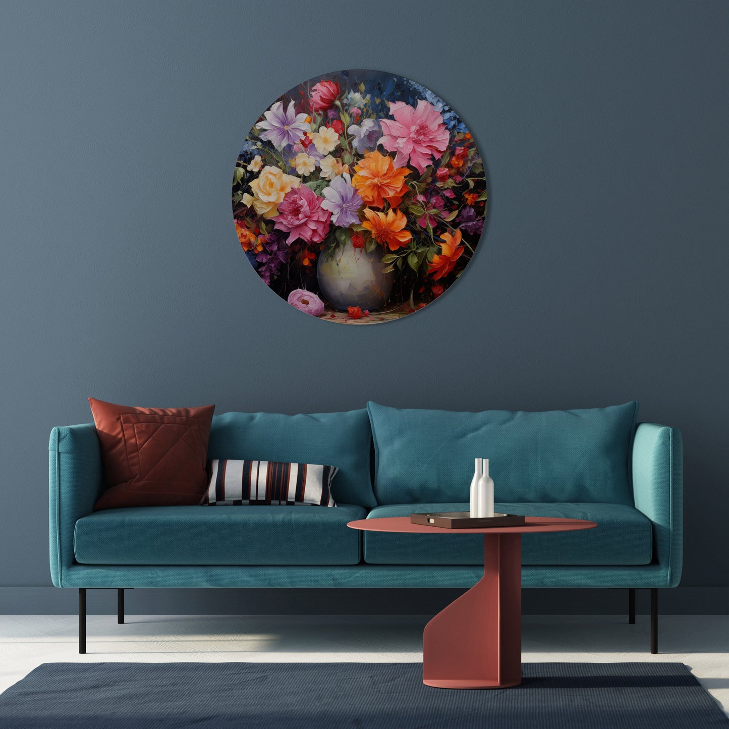 EUPHORIC BOUQUET - Decorazione murale rotonda