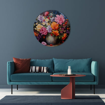 EUPHORIC BOUQUET - Decorazione murale rotonda