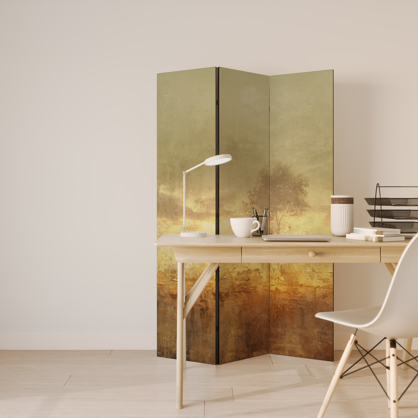 Divisorio decorativo per ambienti a 3 pannelli AMBER DREAMSCAPE