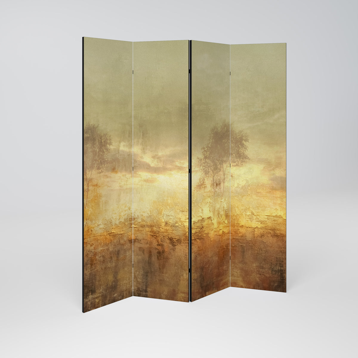 AMBER DREAMSCAPE Paravento Decorativo a 4 Pannelli