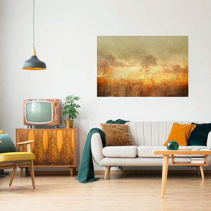 Poster orizzontale staccabile e attaccabile AMBER DREAMSCAPE