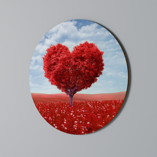 LOVE'S EMBRACE - Quadro rotondo da parete