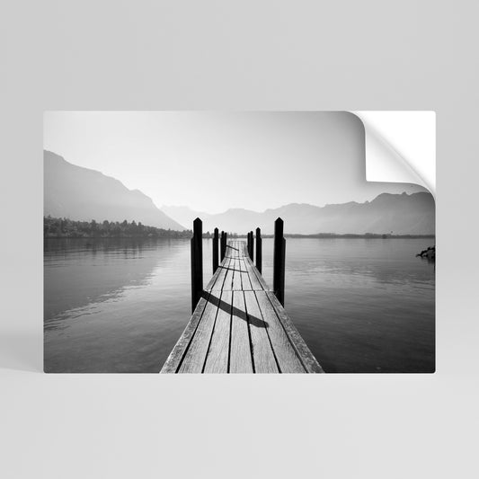 WALK INTO THE DEEP Poster orizzontale staccabile e attaccabile