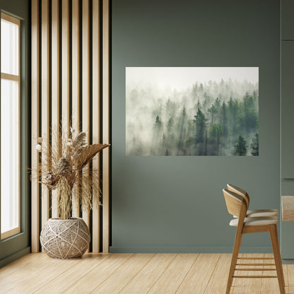 Poster orizzontale stacca e attacca MISTY FOREST