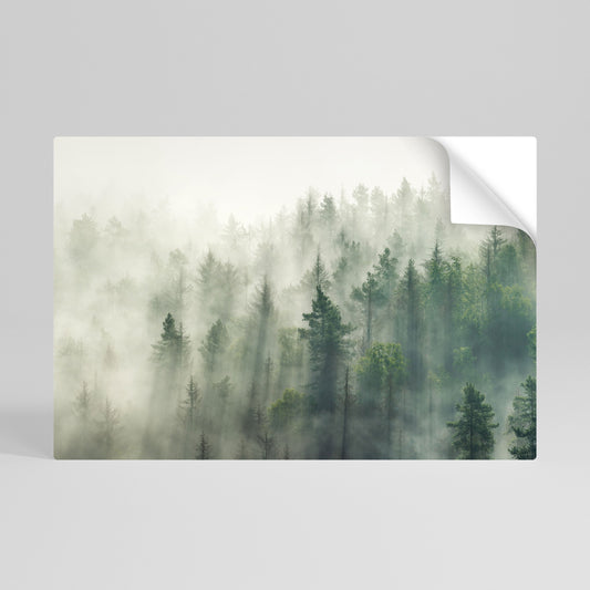 Poster orizzontale stacca e attacca MISTY FOREST