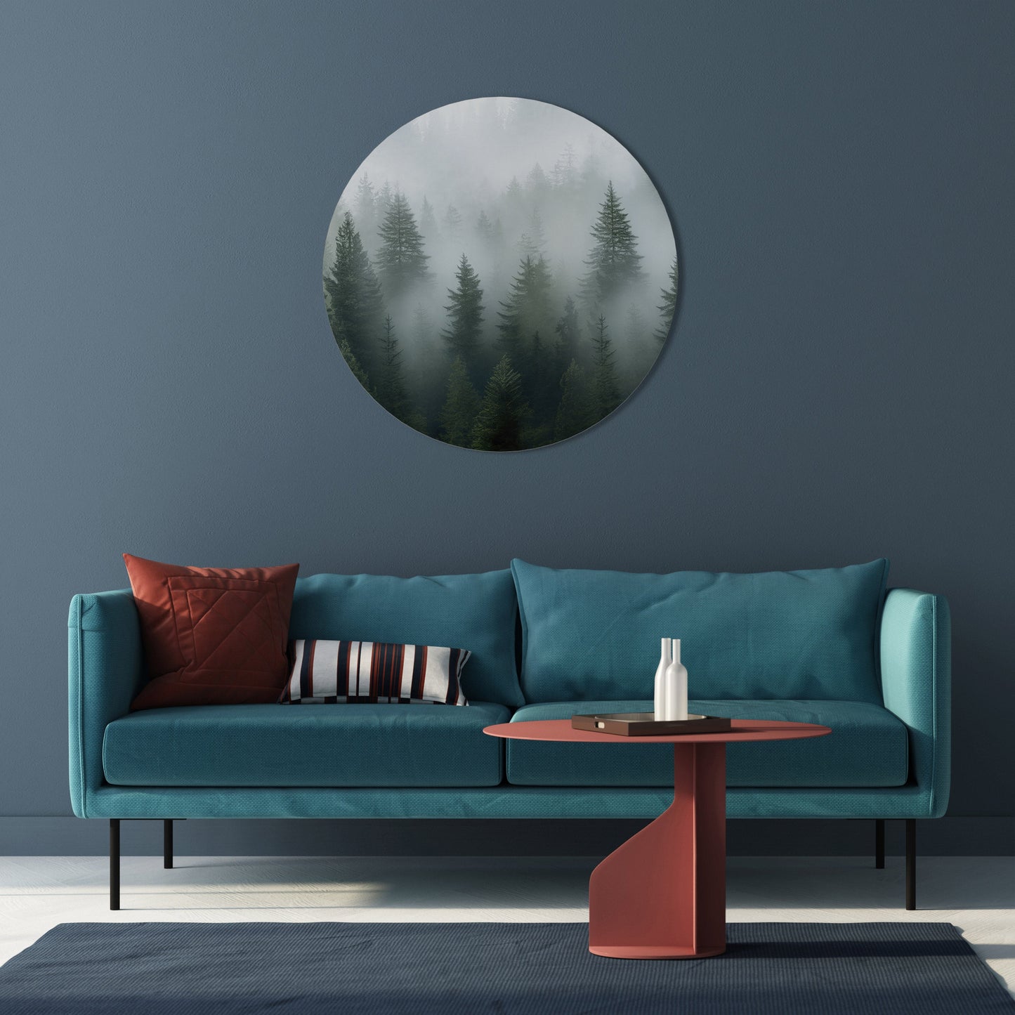 Decorazione murale rotonda FOGGY CREST
