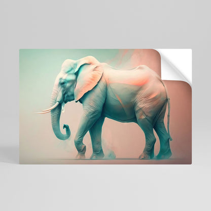 Poster orizzontale HOLO GIANT staccabile e attaccabile