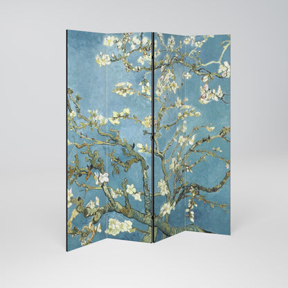 ALMOND BLOSSOM - Divisorio decorativo per ambienti a 4 pannelli
