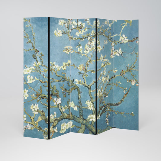 ALMOND BLOSSOM - Divisorio decorativo per ambienti a 5 pannelli