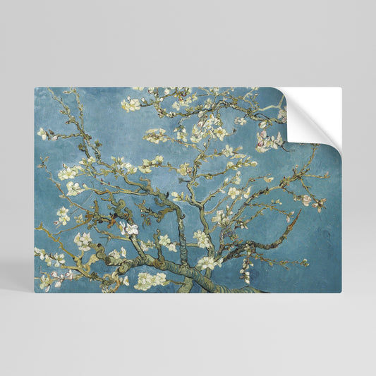 Poster orizzontale stacca e attacca "FIORI DI MANDORLO"