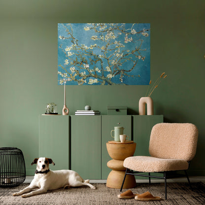 Poster orizzontale stacca e attacca "FIORI DI MANDORLO"