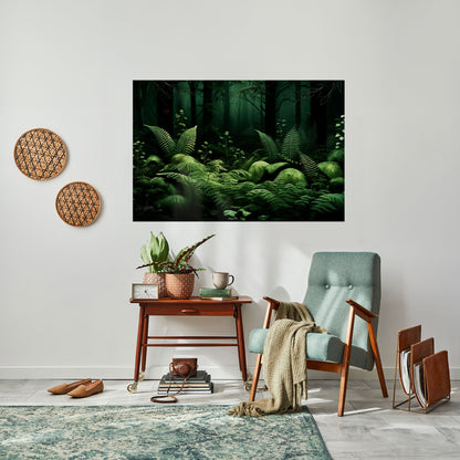 Poster orizzontale staccabile e attaccabile FOREST OF DREAMS