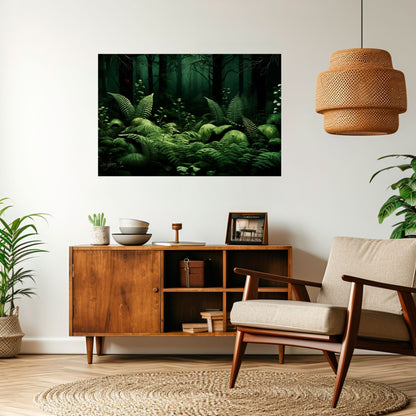 Poster orizzontale staccabile e attaccabile FOREST OF DREAMS