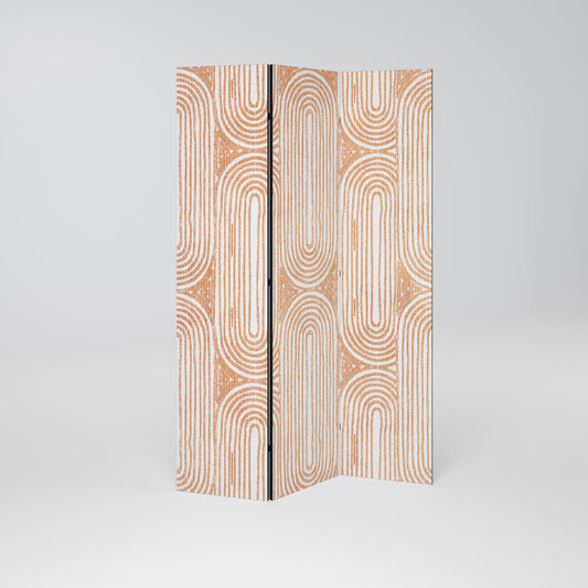 Divisorio decorativo per ambienti GEOMETRIC GLEAM a 3 pannelli