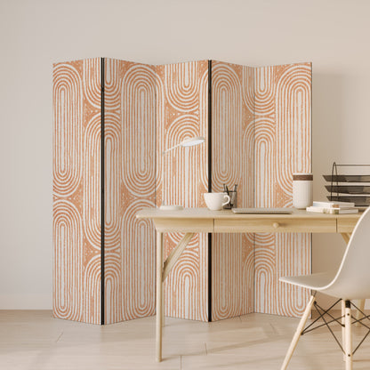 Divisorio decorativo per ambienti GEOMETRIC GLEAM a 5 pannelli
