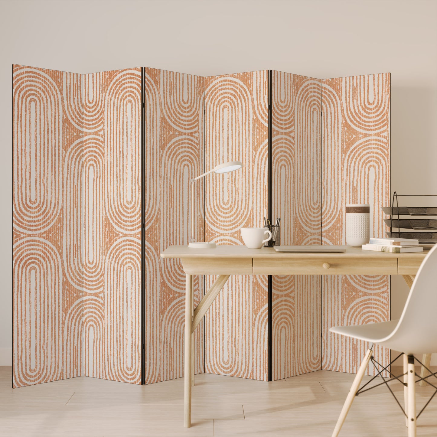 Divisorio decorativo per ambienti GEOMETRIC GLEAM a 6 pannelli