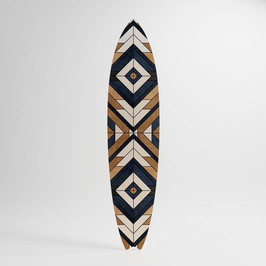 ARTFUL GEOMETRY Decorative Plywood Surfboard