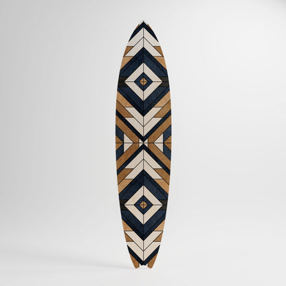 ARTFUL GEOMETRY Decorative Plywood Surfboard