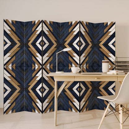 GEOMETRIA ARTISTICA Divisorio decorativo per ambienti a 6 pannelli