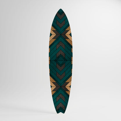 ARTISTIC GEOMETRY Decorative Plywood Surfboard