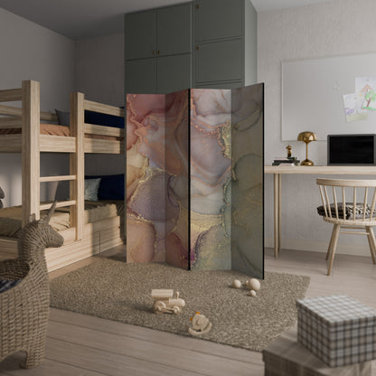 GOLDEN DREAMSCAPE RHYTHM - Divisorio decorativo per ambienti a 4 pannelli