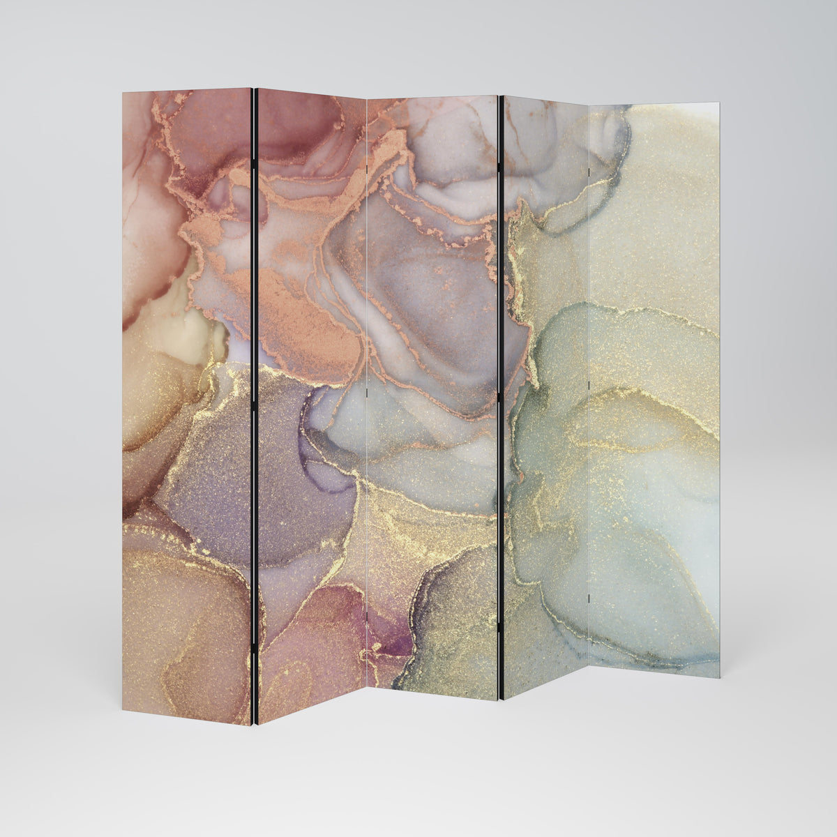 GOLDEN DREAMSCAPE RHYTHM Paravento Decorativo a 5 Pannelli