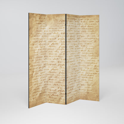 PAGINE DI MEMORIA Divisorio decorativo per ambienti a 4 pannelli