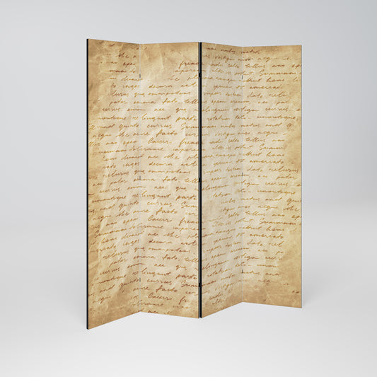 PAGINE DI MEMORIA Divisorio decorativo per ambienti a 4 pannelli