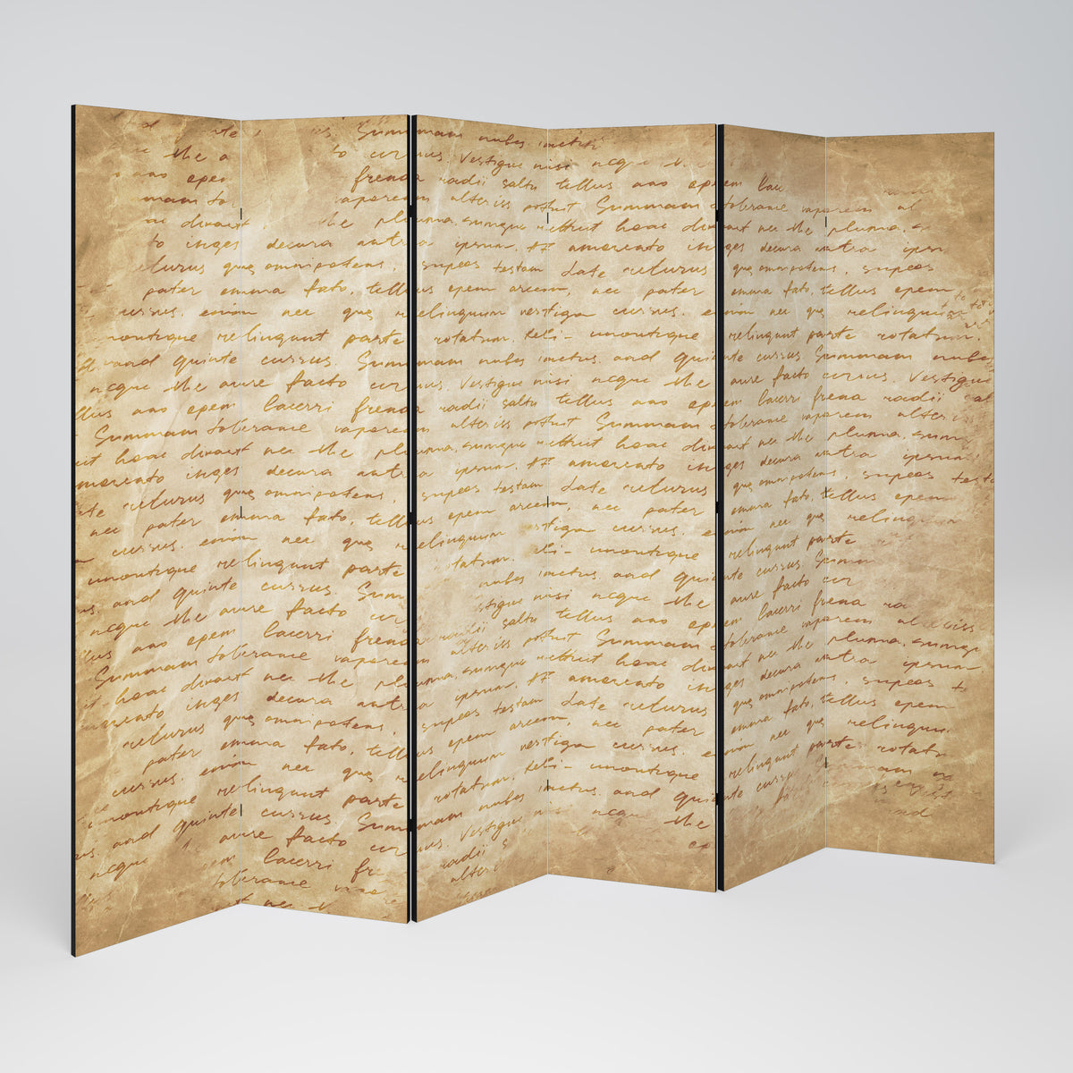 PAGES OF MEMORY Decorative 6-Panel Room Divider