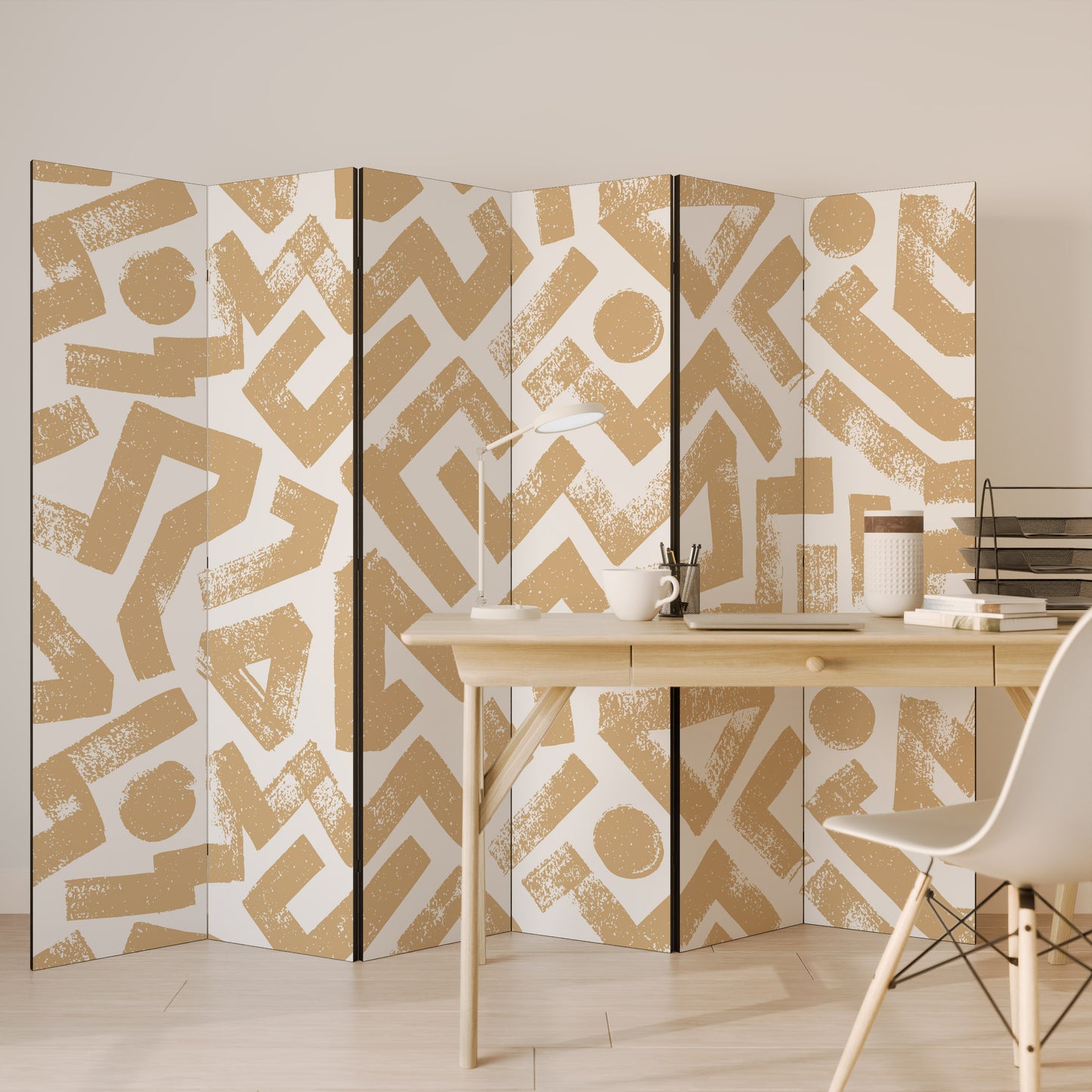CLUSTER CRAFTS Divisorio decorativo per ambienti a 6 pannelli