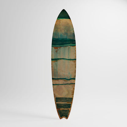 EMERALD MELANCHOLY Decorative Plywood Surfboard