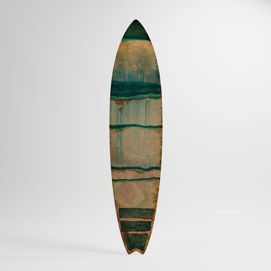 EMERALD MELANCHOLY Decorative Plywood Surfboard