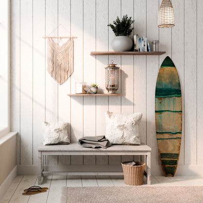 EMERALD MELANCHOLY Decorative Plywood Surfboard
