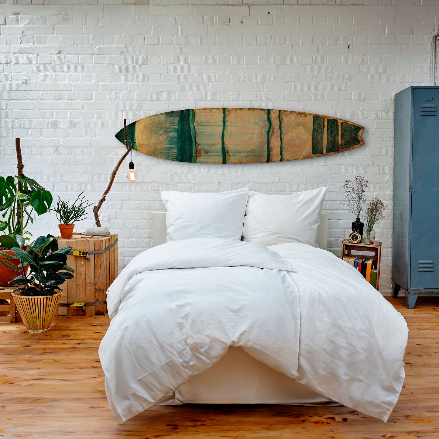 EMERALD MELANCHOLY Decorative Plywood Surfboard