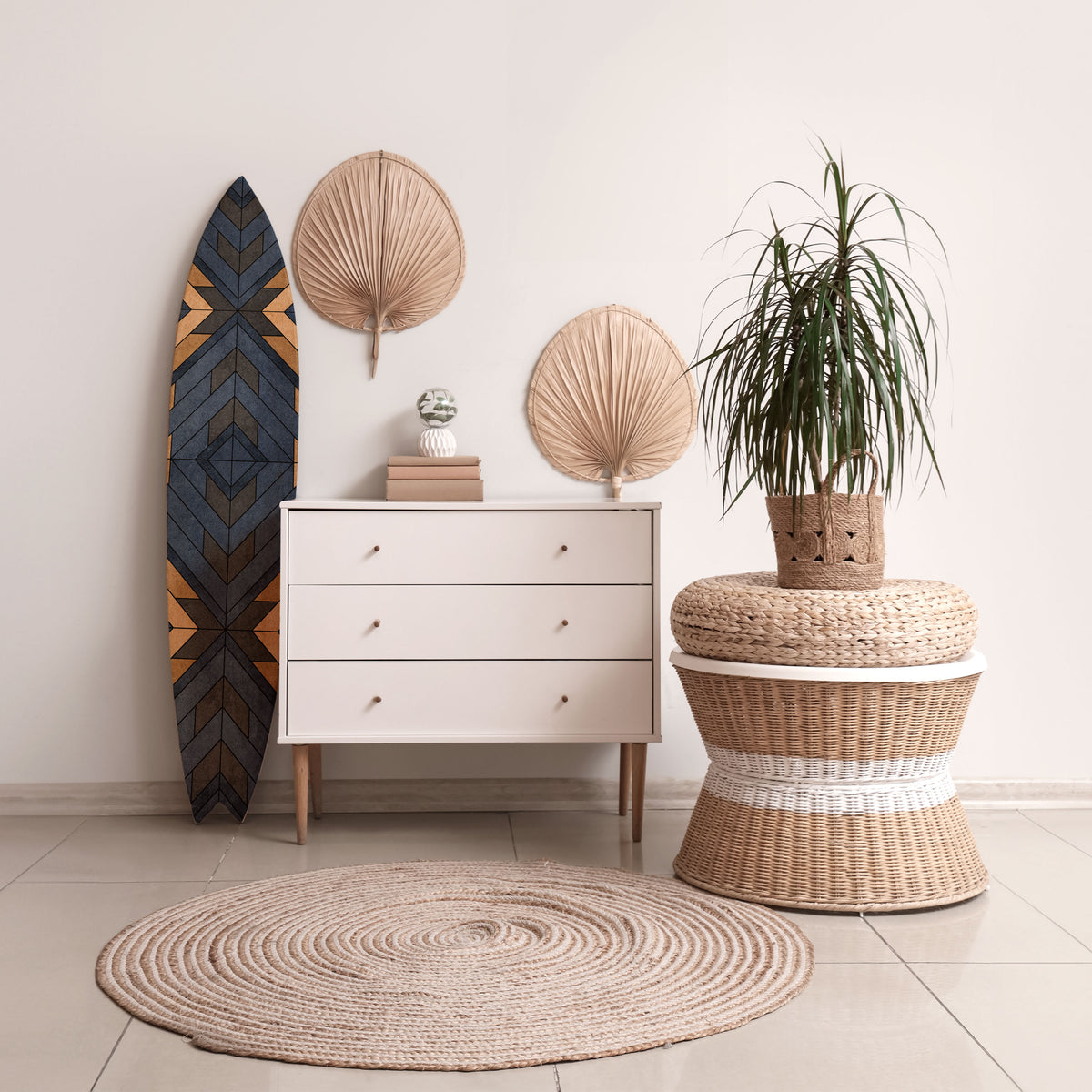 CRAFTY GEOMETRY Surfboard Decorative Panel