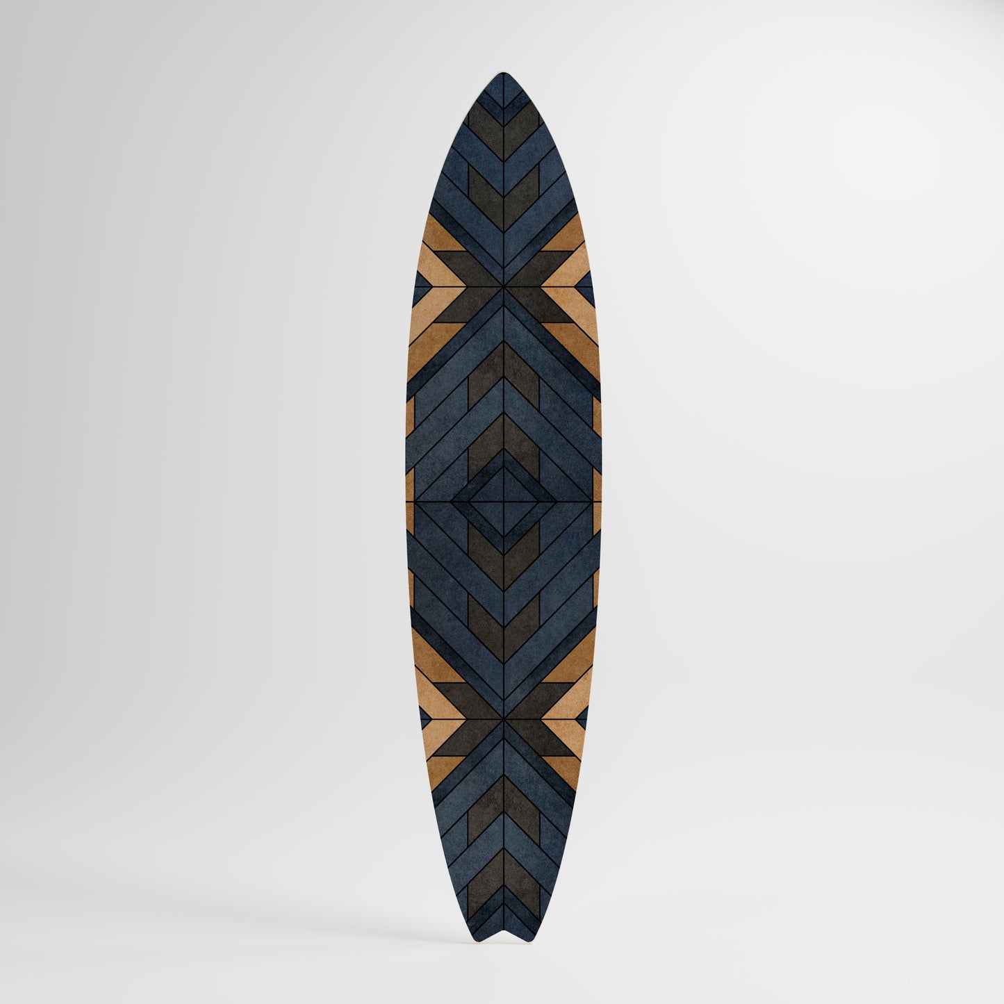 CRAFTY GEOMETRY Decorative Plywood Surfboard