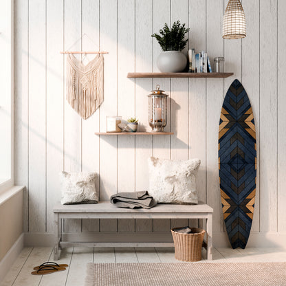 CRAFTY GEOMETRY Decorative Plywood Surfboard