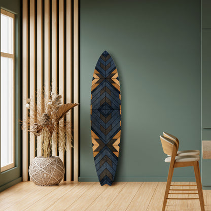 CRAFTY GEOMETRY Decorative Plywood Surfboard