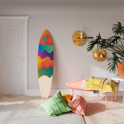 BRIGHT ESSENCE Decorative Plywood Surfboard