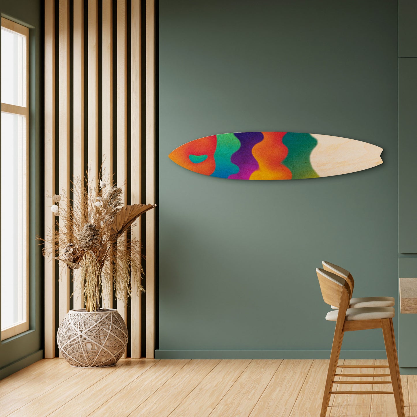 BRIGHT ESSENCE Decorative Plywood Surfboard