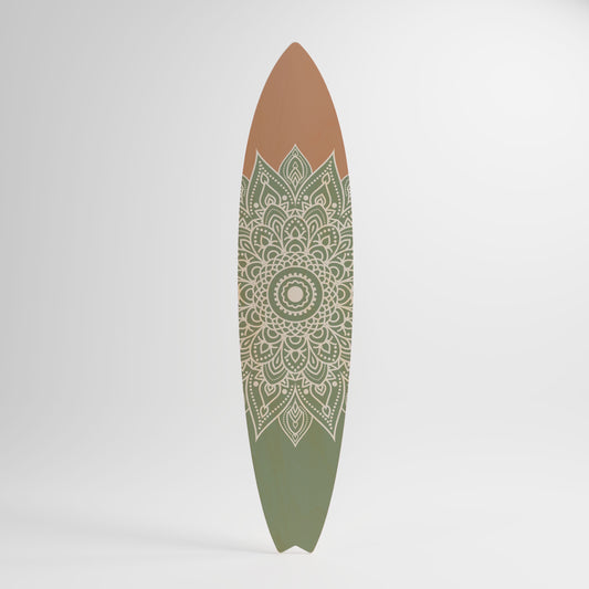 MANDALA WAVE DANCE Decorative Plywood Surfboard