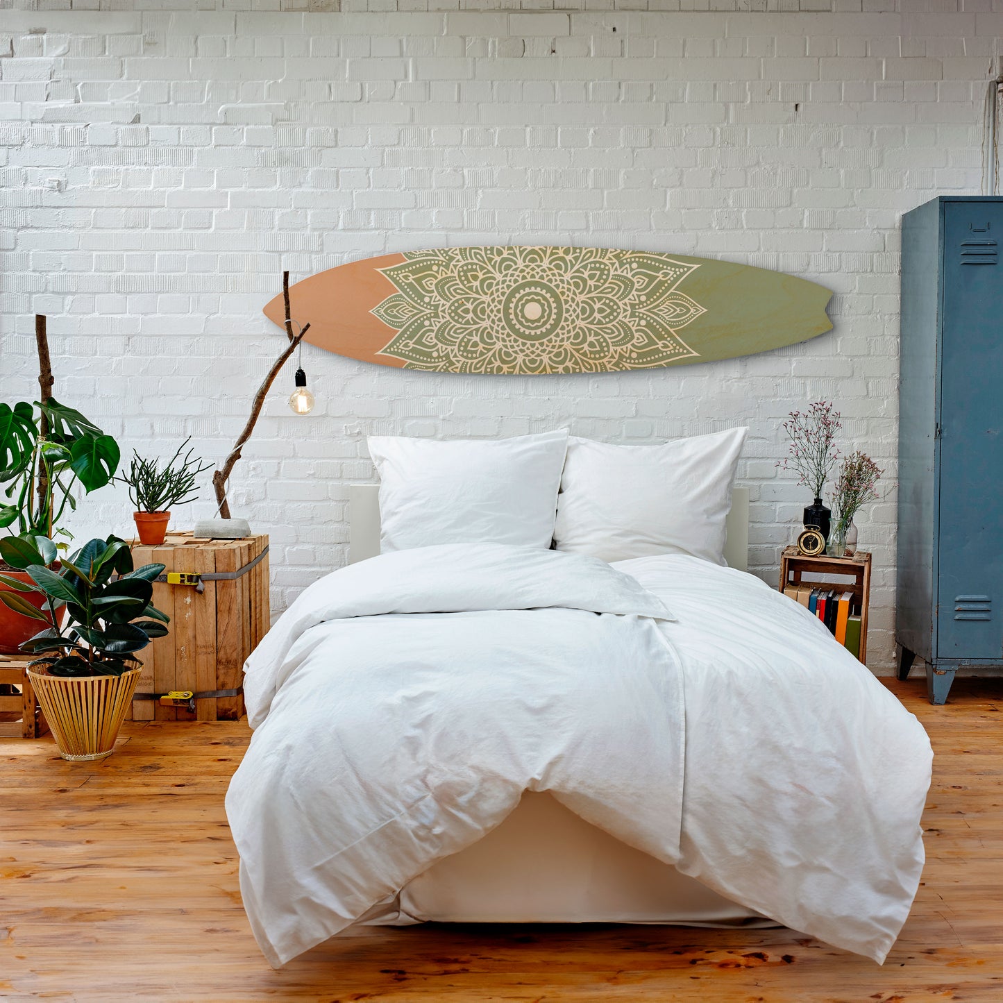 MANDALA WAVE DANCE Decorative Plywood Surfboard