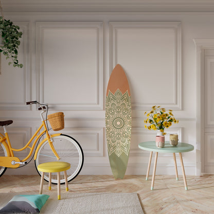 MANDALA WAVE DANCE Decorative Plywood Surfboard