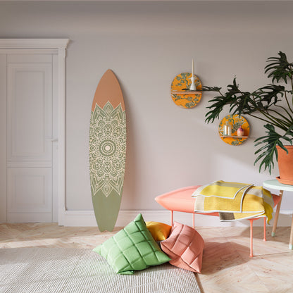 MANDALA WAVE DANCE Decorative Plywood Surfboard