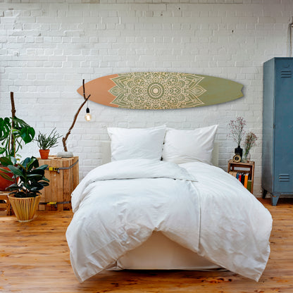 MANDALA WAVE DANCE Decorative Plywood Surfboard