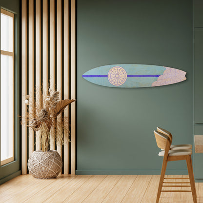 TIDAL STRIPE Tavola da surf decorativa in compensato