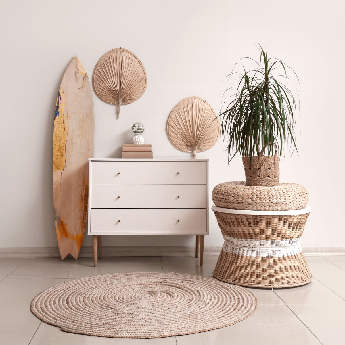 ELEMENTAL SURFACE STORY Surfboard Decorative Panel